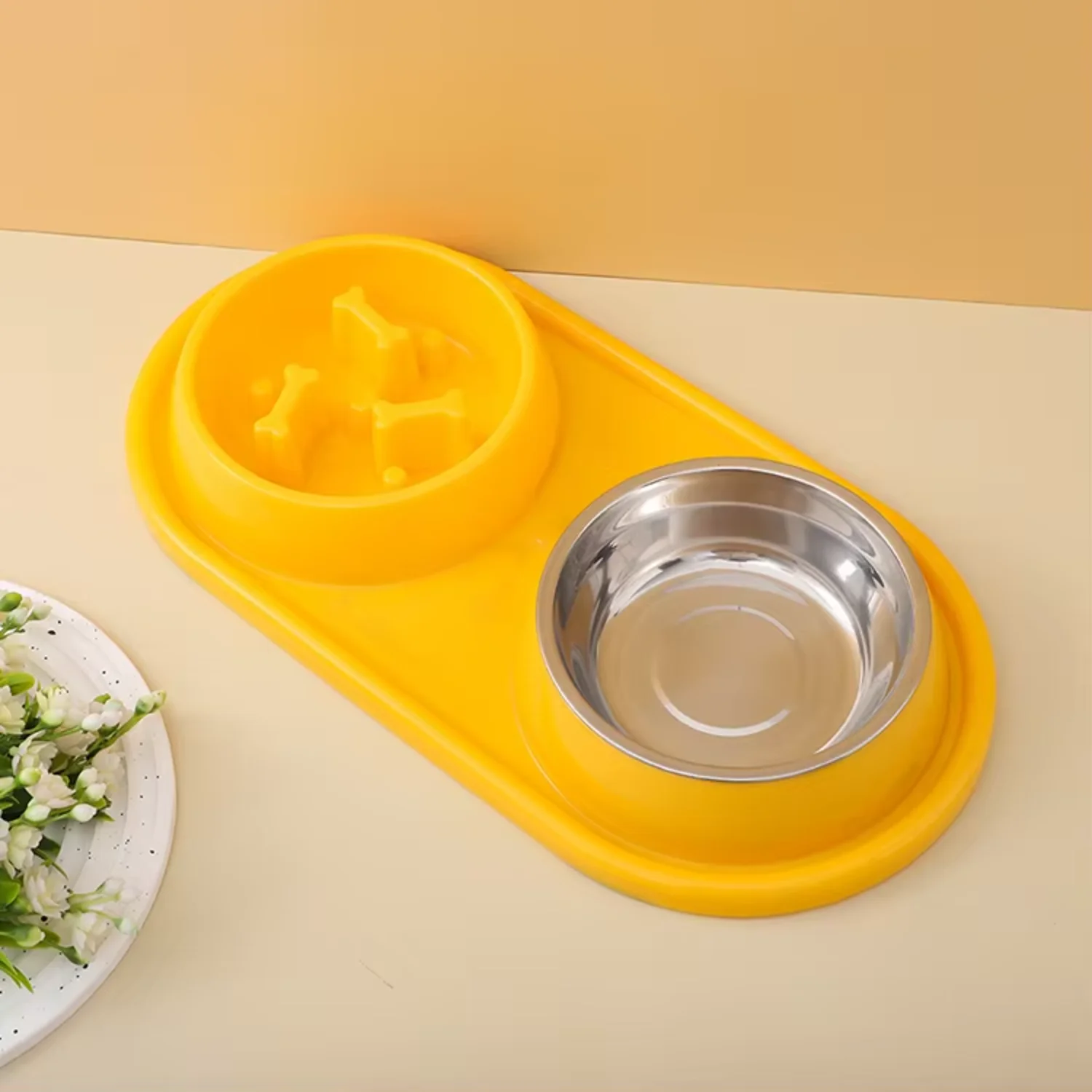 Дизайнерские двойные миски многофункциональная миска для корма собак и кошек