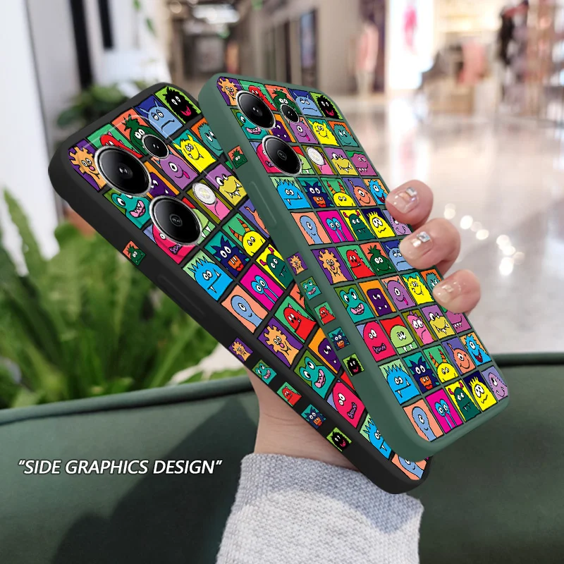 Фото Чехол для телефона Square Monster для Xiaomi Redmi Note 15 Pro Plus 4G 5G, силиконовый чехол №4