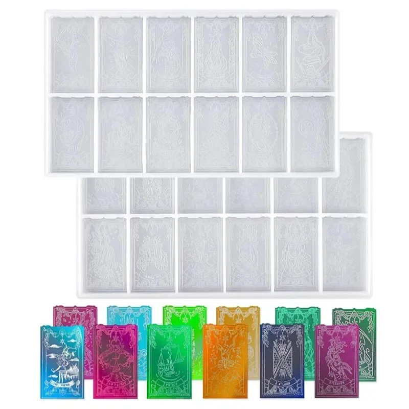 Силиконовые формы для эпоксидной смолы Таро 2 шт