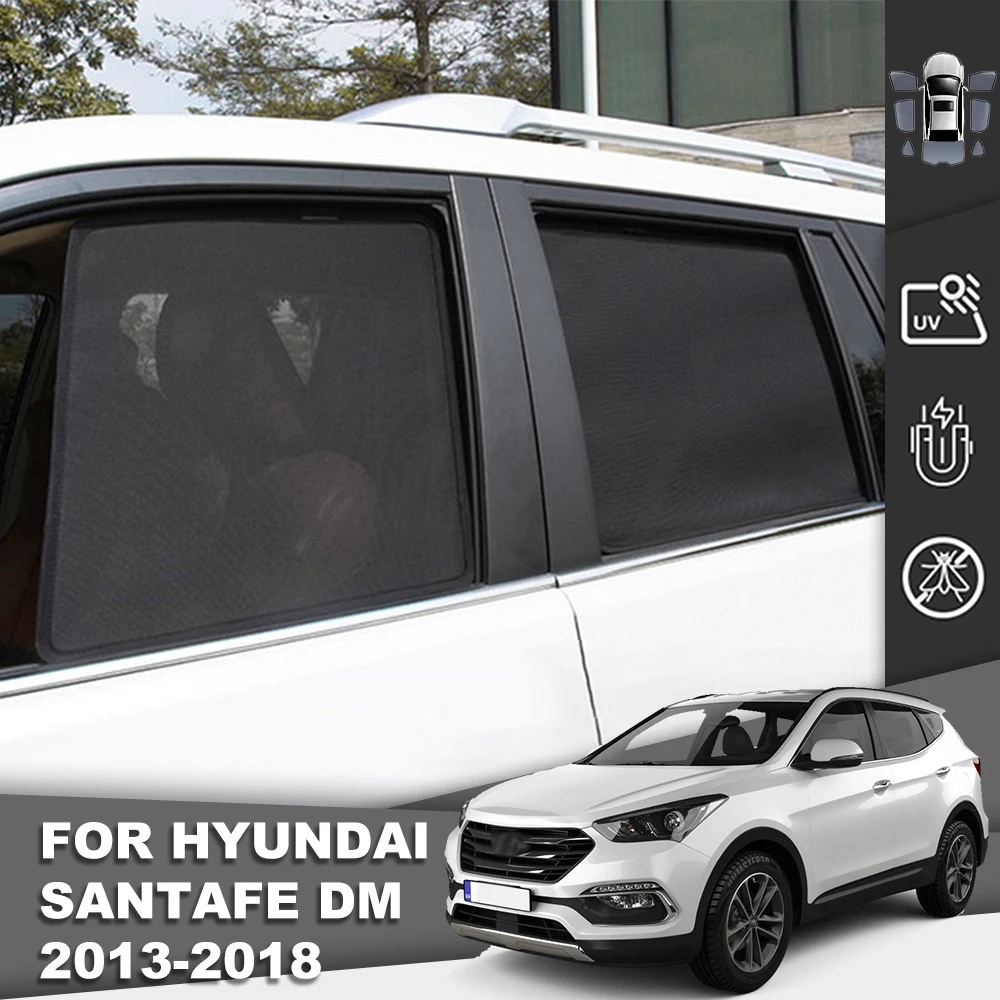 

For Hyundai Santafe DM 2012-2018 Santa Fe Magnetic Car Sunshade Shield Front Windshield Curtain Rear Side Window Sun Shade Visor