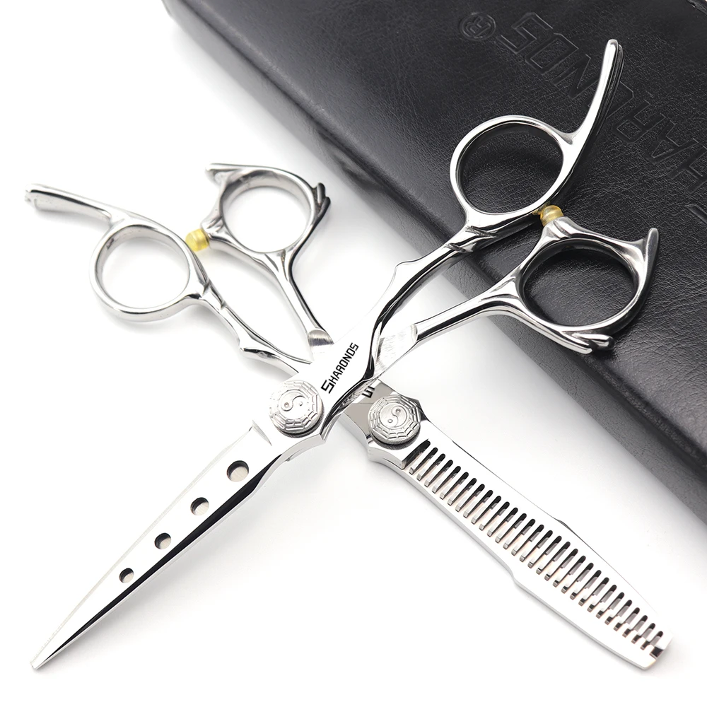 6-дюймовые парикмахерские ножницы подлинная машинка для стрижки волос с тонкими