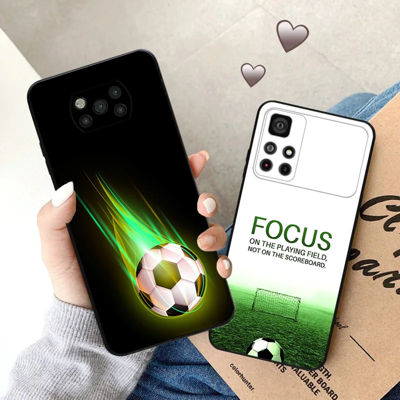 Черный матовый чехол для телефона Xiaomi Poco C61 M5 M5s X5 Pro 5G C51 C50 C40 X4 X3 F5 M4 M3 F3 GT Soft Referee Focus