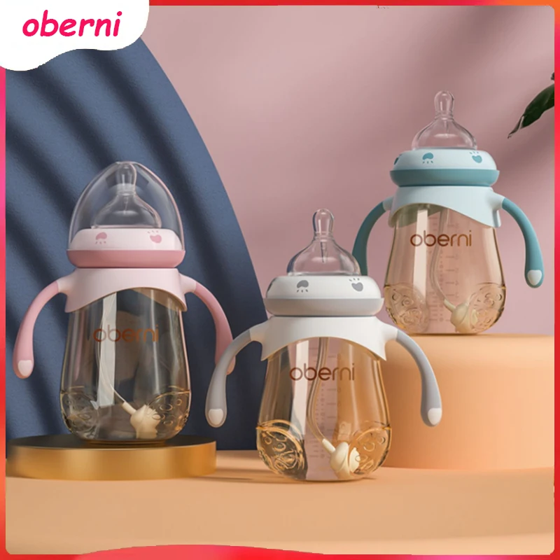 

Oberni 240ml/300ml large baby ppsu bottle, 6 months to 3 years can be used