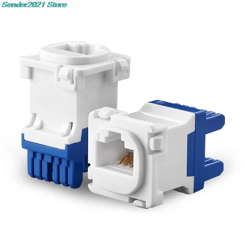 

10pcs Tool-free CAT6 UTP network module RJ45 connector Outlet cable adapter