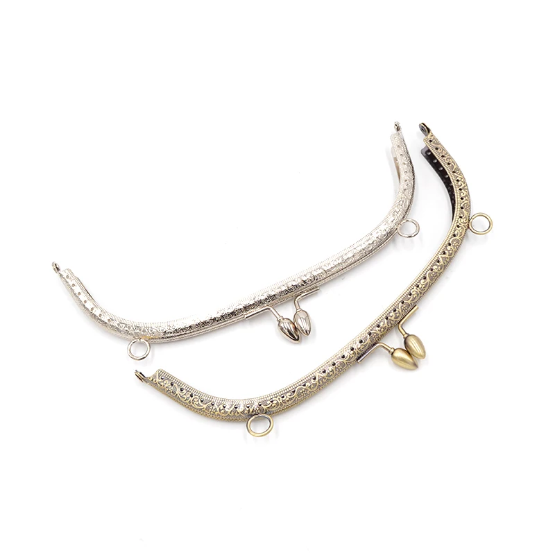 10pcs 20.5cm Metal Clasps Lock Bag Purses Frame Handle for DIY Made Sewing Clutch Handbag Clasp Bag Hardware Accessories