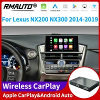 rmauto wireless apple carplay for lexus nx nx200 nx300 2014 2019 android auto mirror link airplay support reverse image car play