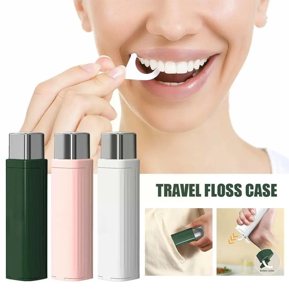 

Portable Dental Floss Storage Box keeping Clean Safe Waterproof Dustproof Durable Automatic Dental Floss Box For Home Offic I1U6