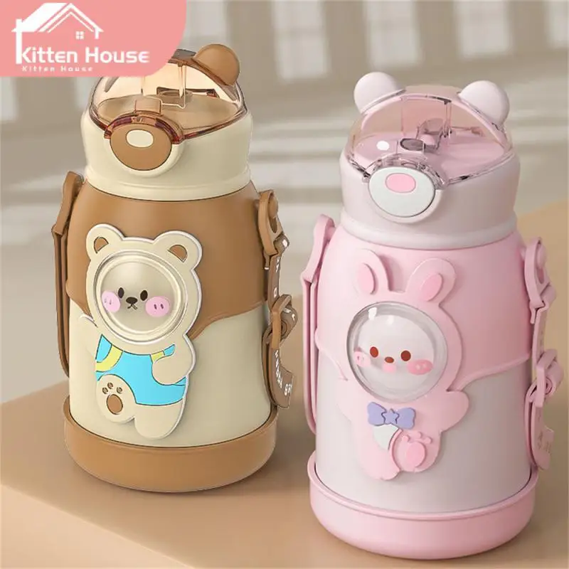 

For Children Thermos Mug Leak-proof For Kids School Girl Water Bottle 316 Stainless Steel 500ml Stainless Steel Thermos Cup Cute