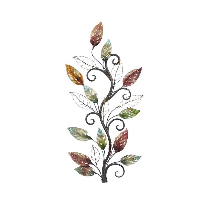 

Multi Colored Metal Leaf Wall Decor