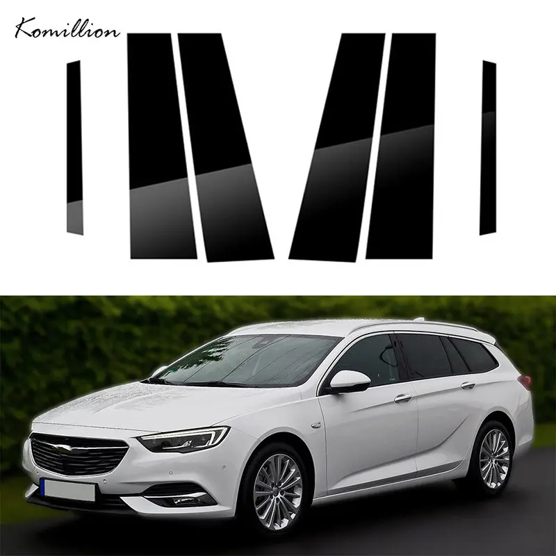 

6Pcs Car Door Window Pillar Posts Trim Covers Stickers Black for Opel Insignia 2009 2010 2011 2012 2013-2022 accessories