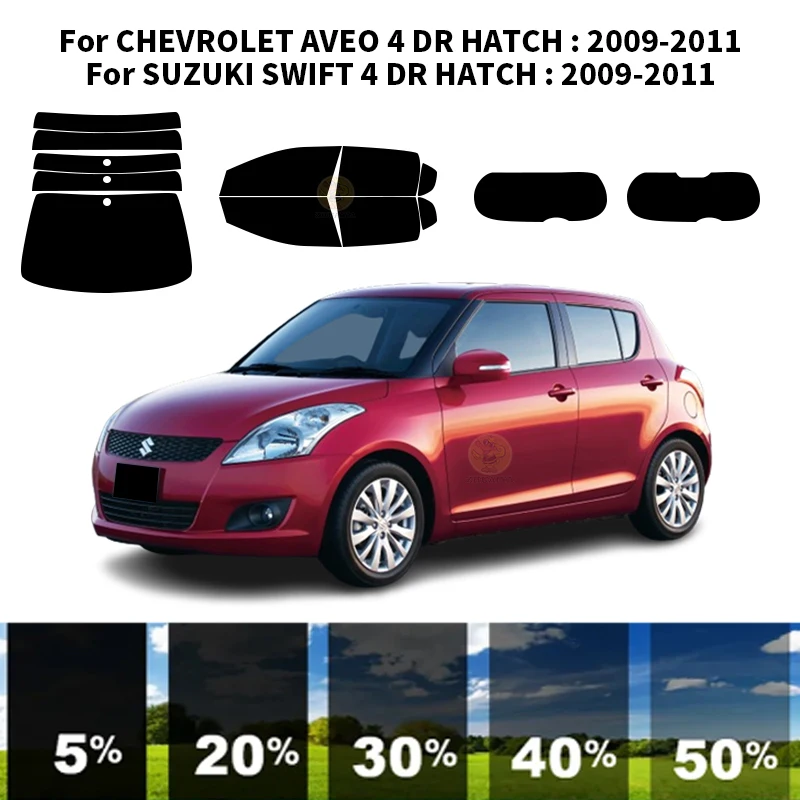 

Precut nanoceramics car UV Window Tint Kit Automotive Window Film For SUZUKI SWIFT 4 DR HATCH 2009-2011