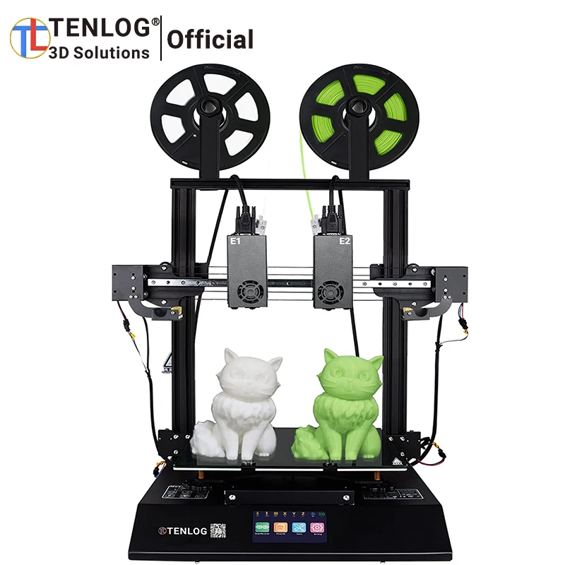 

3D-принтер TENLOG TL-D3 Pro, impresora 3d TMC2209, автономное обновление, экструдер BMG, 300 градусов, высокая температура. Бесшумная сопла Mainboad