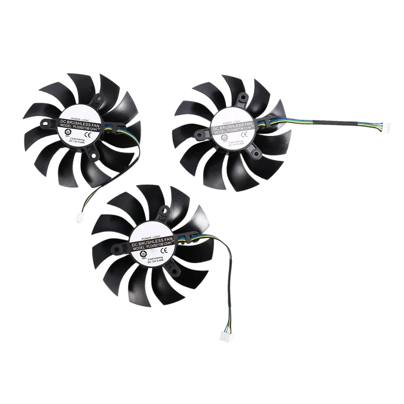 

3Pcs PLA09215B12H 12V 0.55A 4Pin For EVGA GTX1080TI FTW3 GTX 1080 Ti Black Fan Graphics Card Cooling Fan