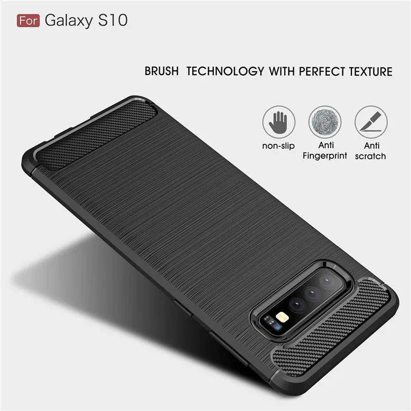 

Противоударный чехол из углеродного волокна для Samsung Galaxy S8 S9 Plus S10