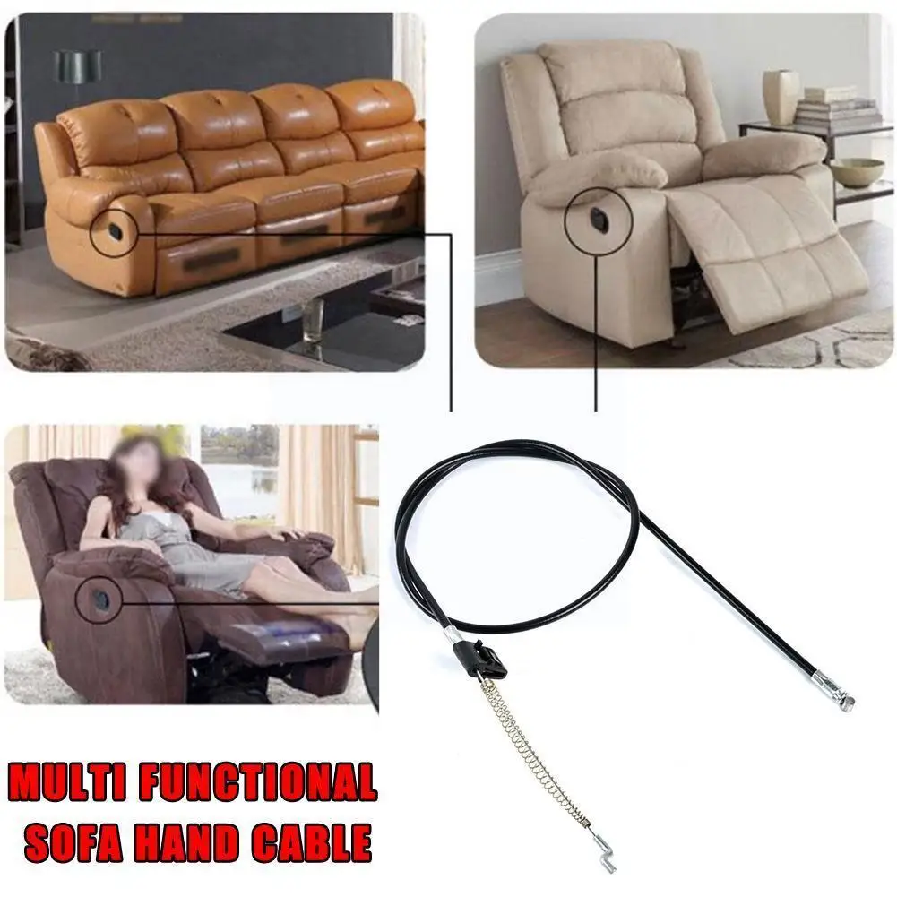 

Universal Pull Recliner Handle Chair Release Lever Replacement Aluminum Metal Metal Handle With Spring And Cable For Sofa C B4x5