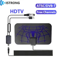 60miles Range Home TV Antenna Amplifier Indoor Digital 4K 1080P HDTV Receiver Enhancer DVB-T ATSC Signal Booster Free Channels