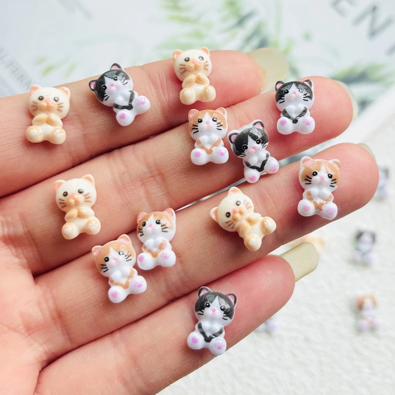 

55 шт., новый милый мини-смола, разноцветный орнамент с плоской задней частью, украшение для изготовления ювелирных изделий, маникюр, аксессуары для волос A45