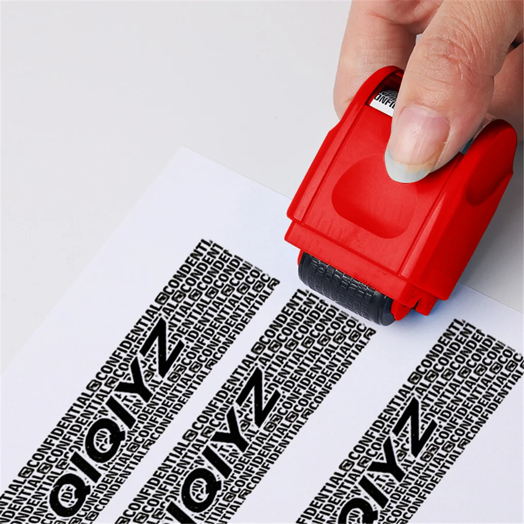 

Hot Sale Roller Identity Theft Protection Stamp For Guarding Your Id Privacy Confidential Data Portable Craft Supplies