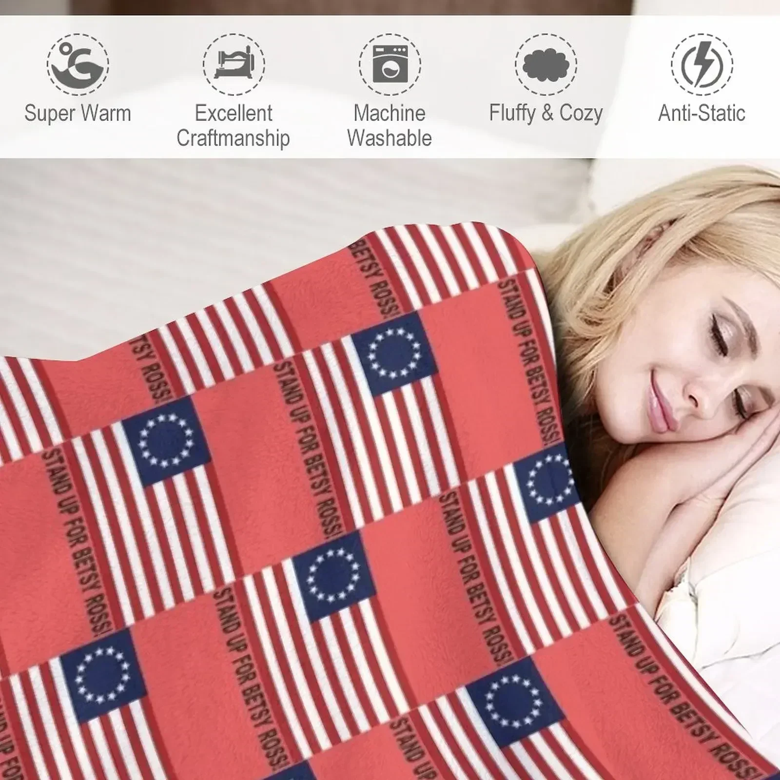 Одеяло Stand up для Betsy Ross Rush Limbaugh персонализированный подарок туристические одеяла