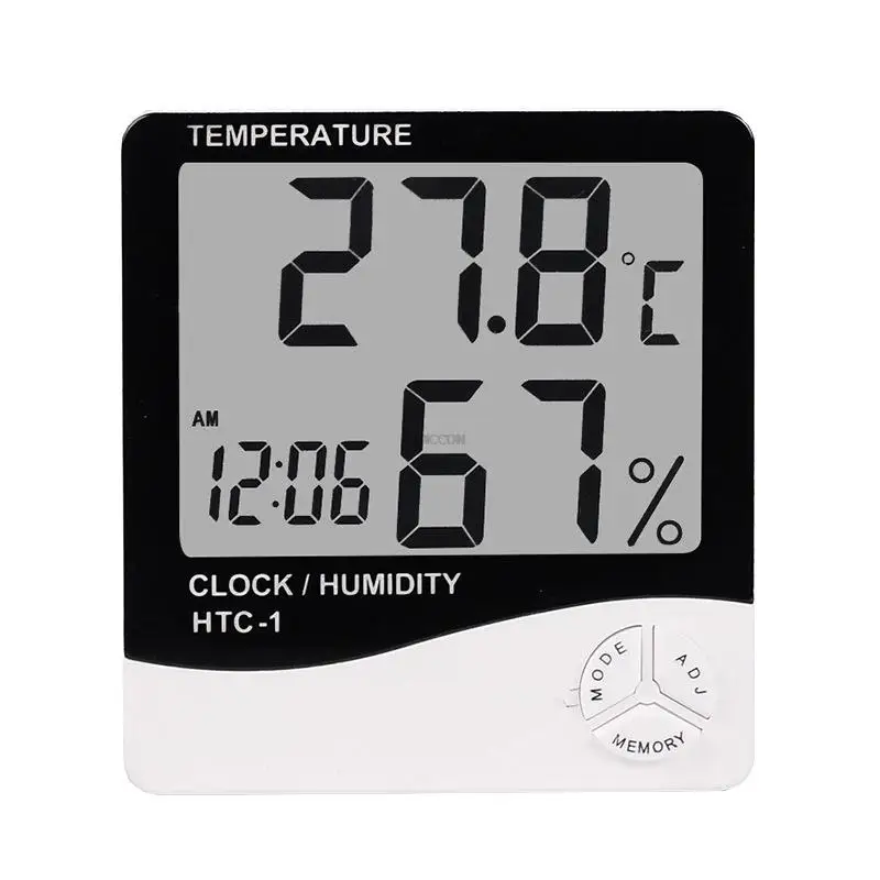 

Home Temperature Meter Digital Display Temperature And Humidity Meter Shed Indoor Temperature And Humidity Meter Htc-1