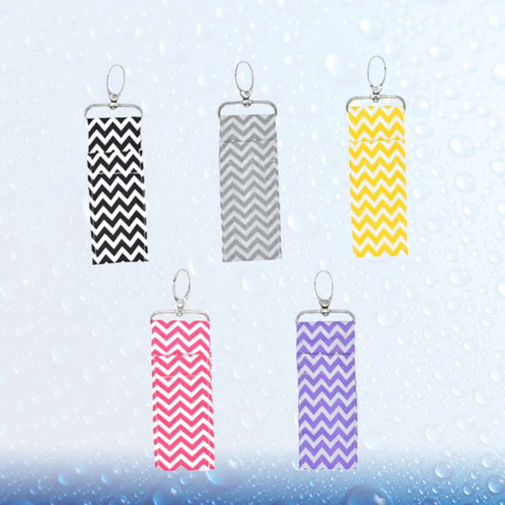 

Key Lipstick Keychain Holderchain Bag Neoprene Keyring Containers Organizer Chapstick Storage Case Ring Lip Balm Pouch Creative