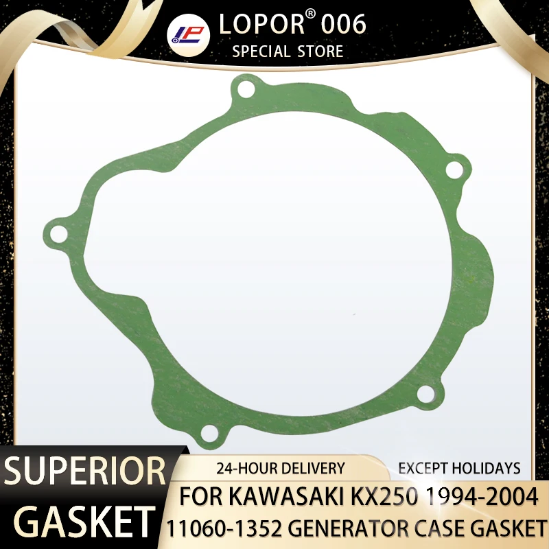 

Lopor Motorcycle Engine Crankcase Generator Case Gasket For Kawasaki KX250 1994-2006 KX 250 11060-1352