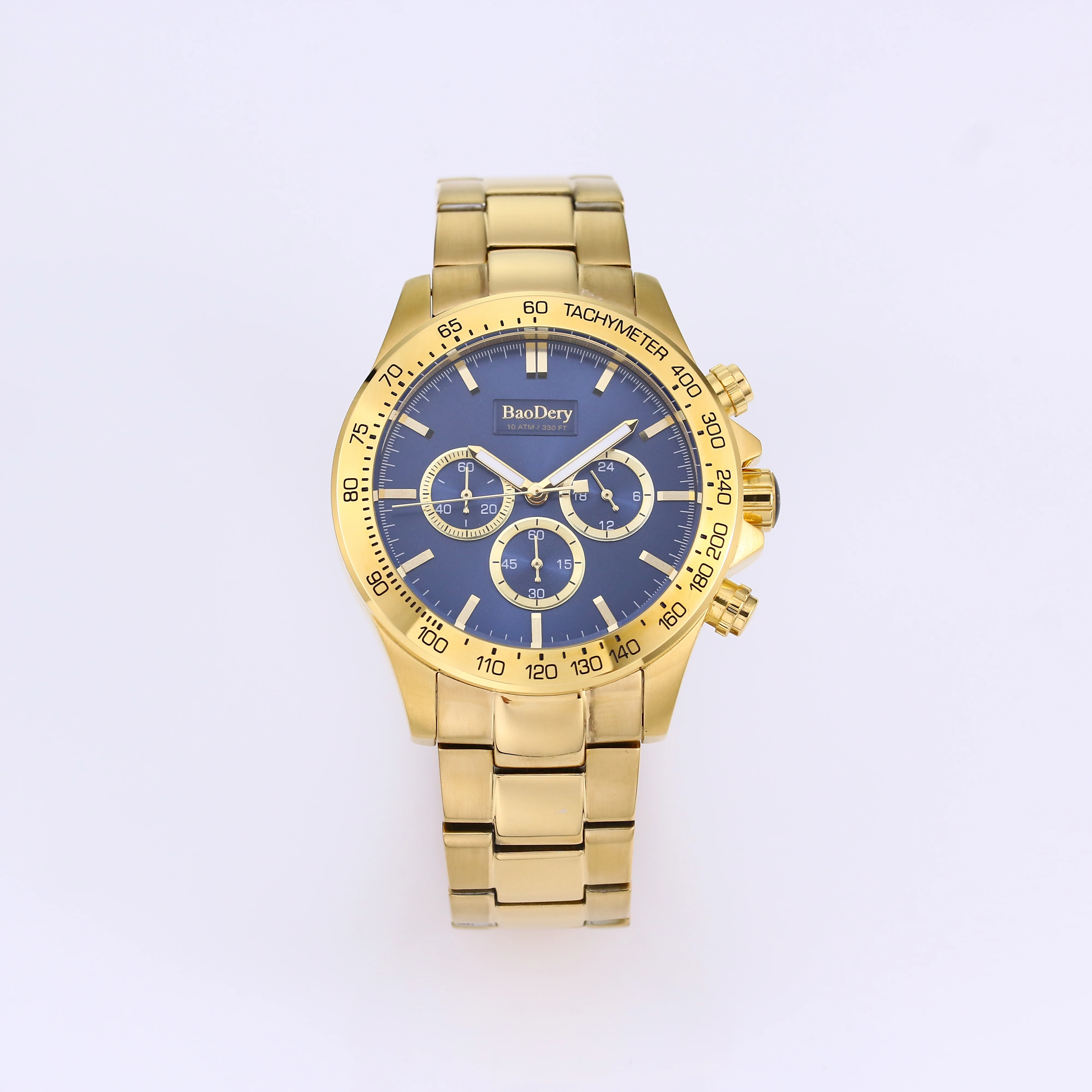 Золотые часы BaoDery из нержавеющей