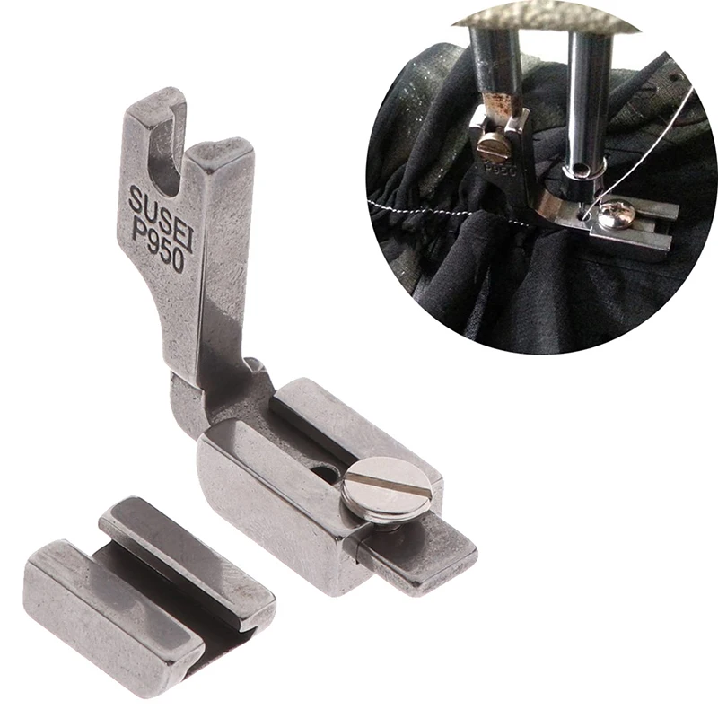 

Crinkle Flat Car Presser Foot Industrial Sewing Machine Shirring Presser Foot P950 For Needle Lockstitch