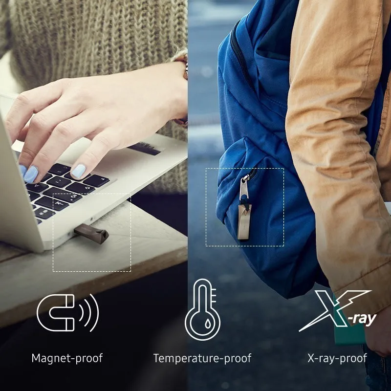 Samsung USB 3.1 Высокоскоростной флэш-накопитель 256 ГБ 64 128 512 г Крошечное металлическое