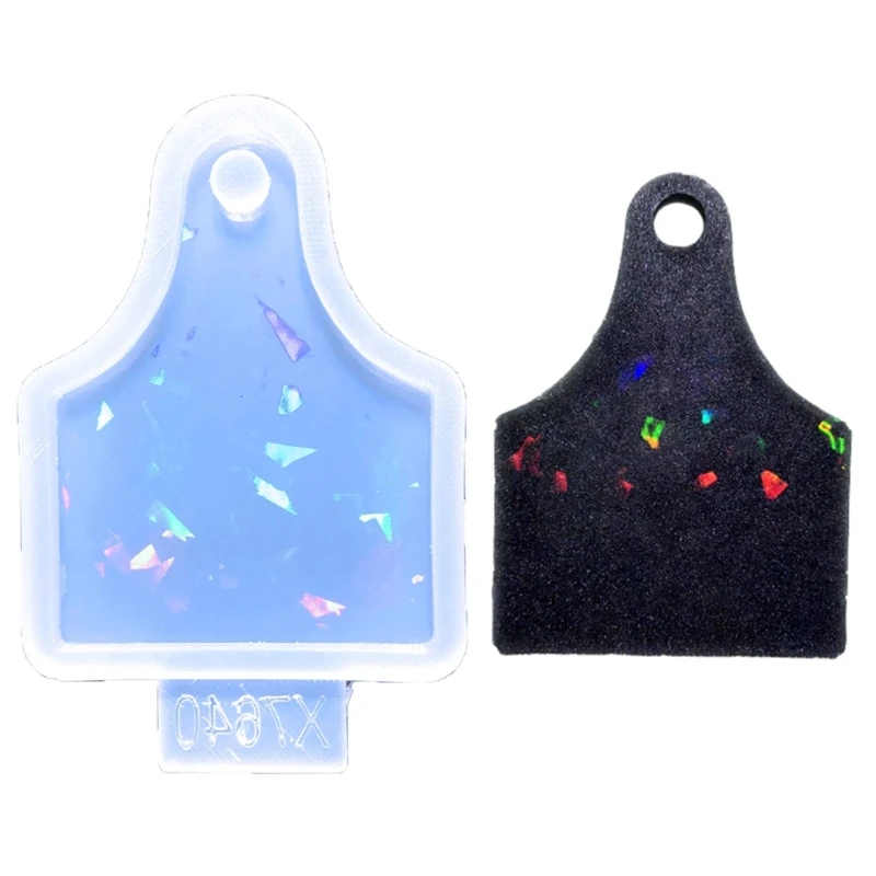 

Формы для литья ювелирных изделий, силиконовые подвесные полимерные формы в форме быка с отверстием для подвешивания, серьги, инструмент для украшений