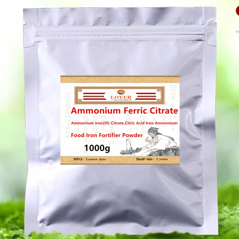 Порошок пищевого усилителя железа аммония цитрата цитрат (III) порошок лимонной