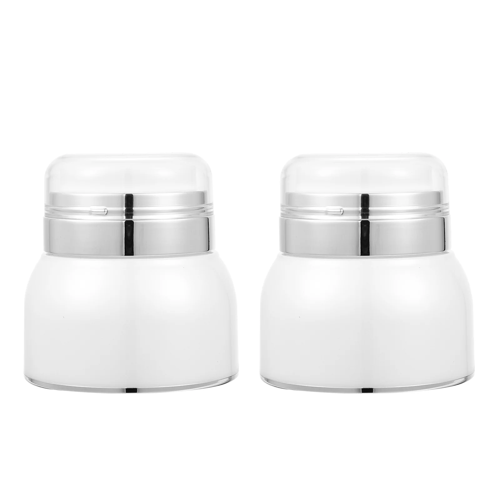 

2Pcs Bottles Cream Jar Vacuum Bottle Travel Cream Jars Airless Cream Jar