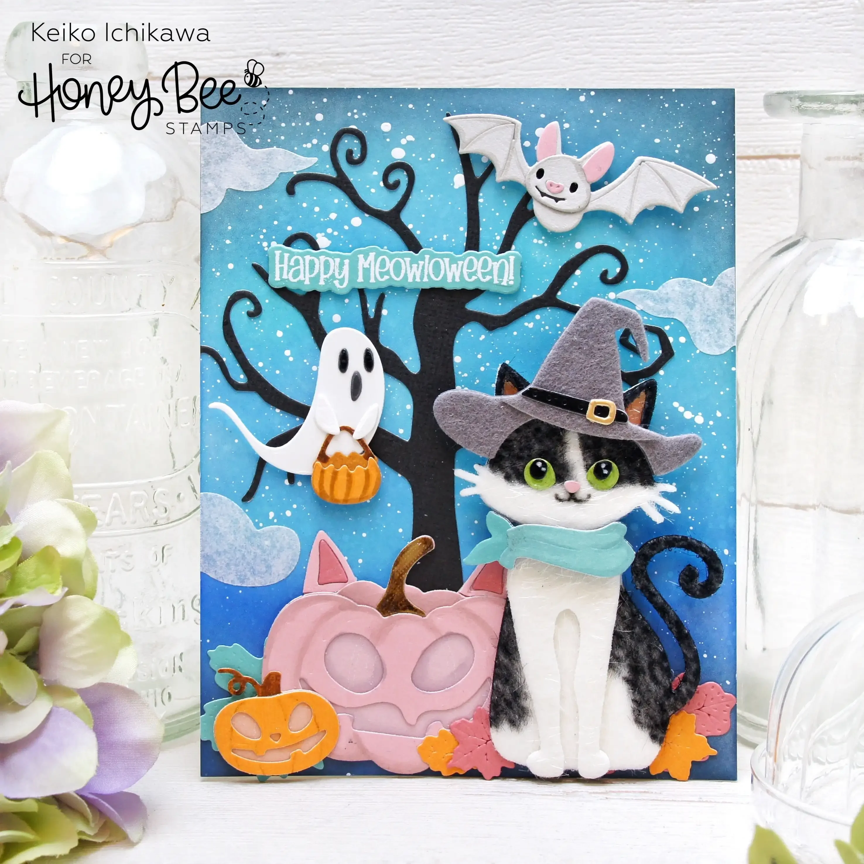 Cute Halloween - 4x5 Zestaw znaczków 2024 sierpień Metalowe wykrojniki do dekoracji pamiętnika Scrapbook Wytłaczanie Ręcznie robione