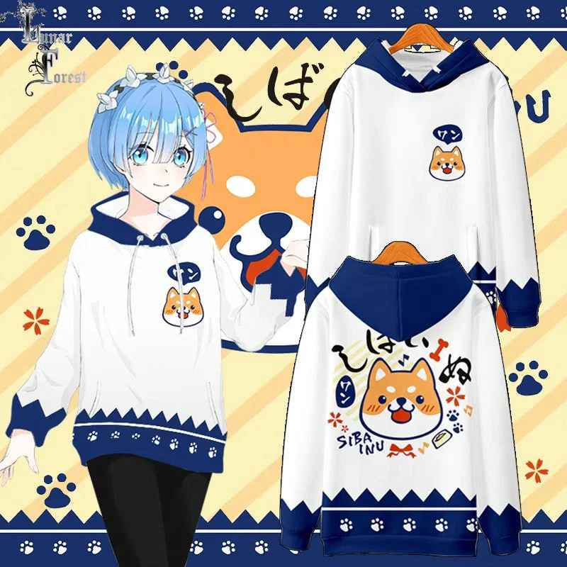 

Толстовка Мужская/Женская с 3D-принтом Сиба-ину, большого размера