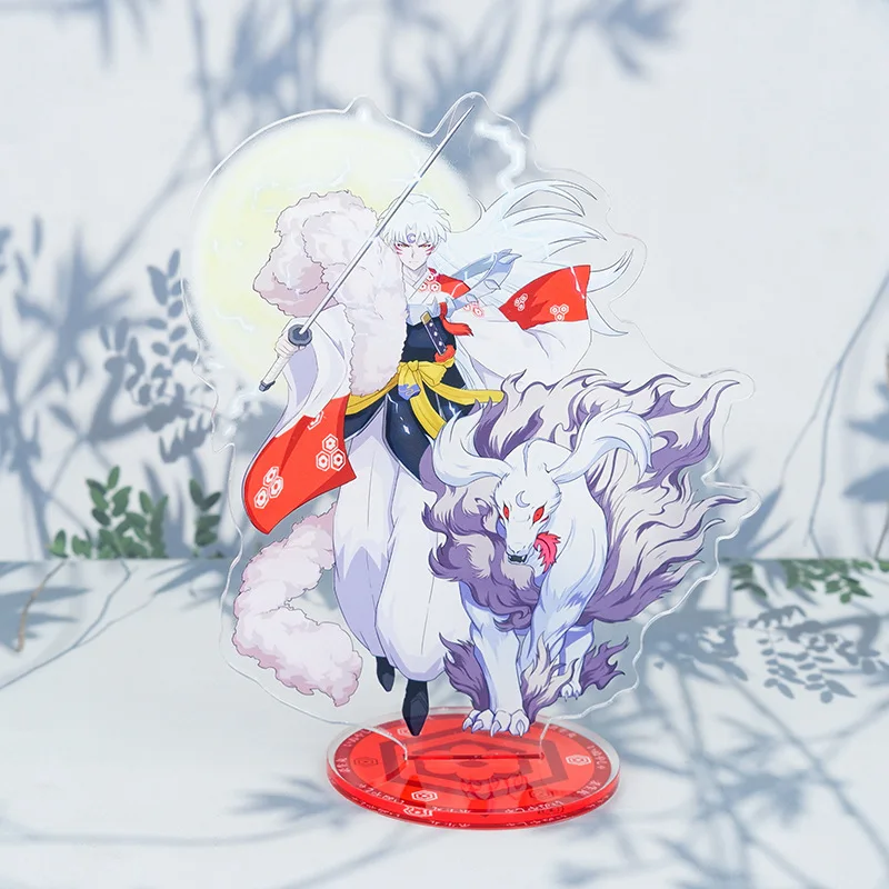 

Акриловая подставка аниме Inuyasha, фигурки сесshomaru Kikyo Higurashi Kagome, Коллекционная модель, тарелка, настольное украшение, стоячий знак, подарки