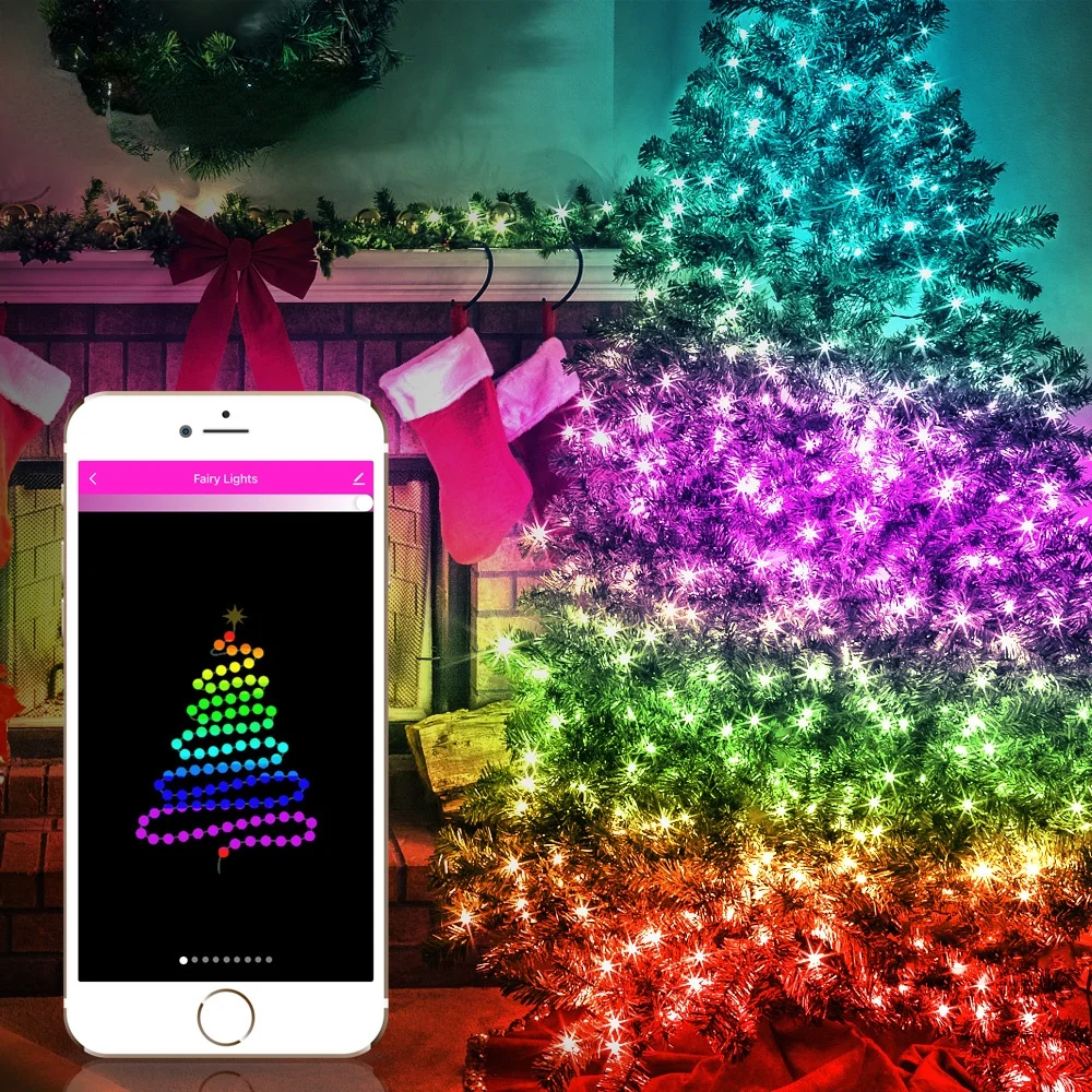 

LED Fairy Light Christmas Decoration String Lights APP Intelligent Control Garland 5M/10M New Year Home Decor Holiday Light