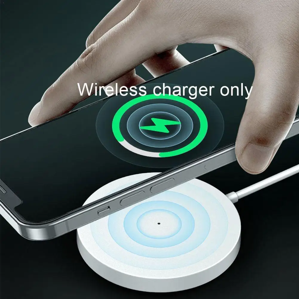 

Magnetic Suction Wireless 15W Charger For IPhone 12 13 Fast Charging Type C USB Mini Quick Magnetic Charger