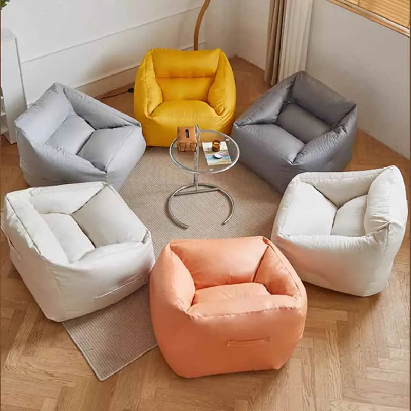 

Nordic Style Recliner Sofa Waterproof Relax Lounge Modern Lazy Sofa Bean Bag Floor Single Muebles De Salones Bedroom Furniture