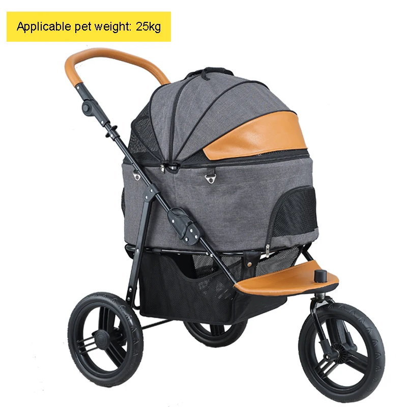

Легкая Складная коляска для домашних животных, детская прогулочная коляска среднего и большого размера для путешествий и прогулок