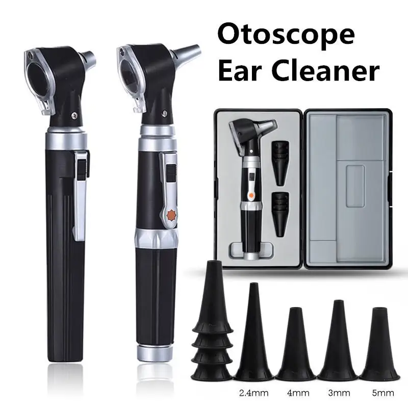 LED Professional Medical Health Doctor Diagnostic Kit Ear Care Otoscope Ear Care Endoscope