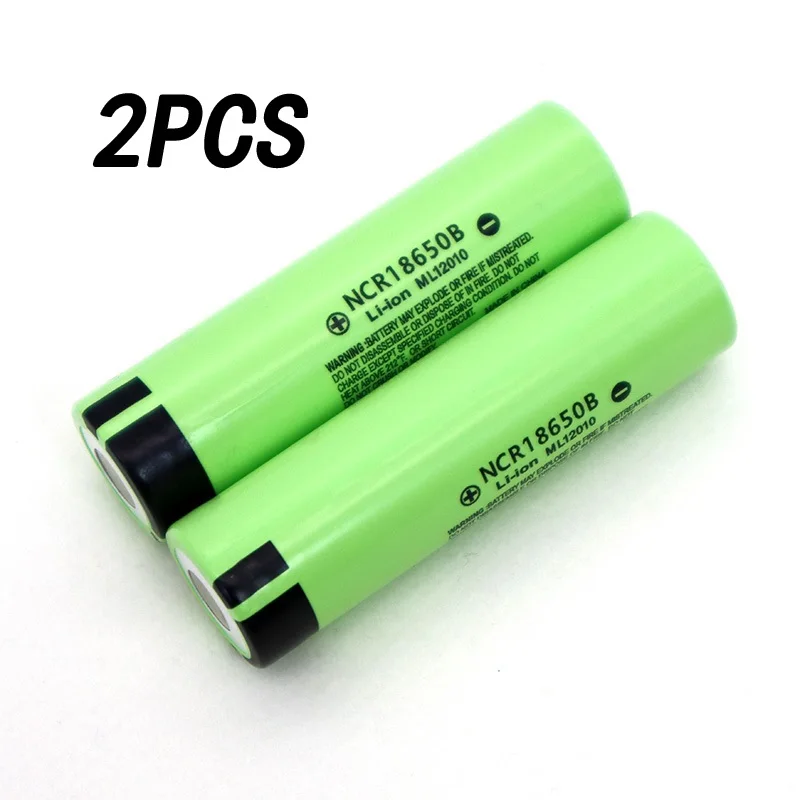 

2PCS 18650B 3.7 v 3400mah lithium rechargeable battery for flashlight battery