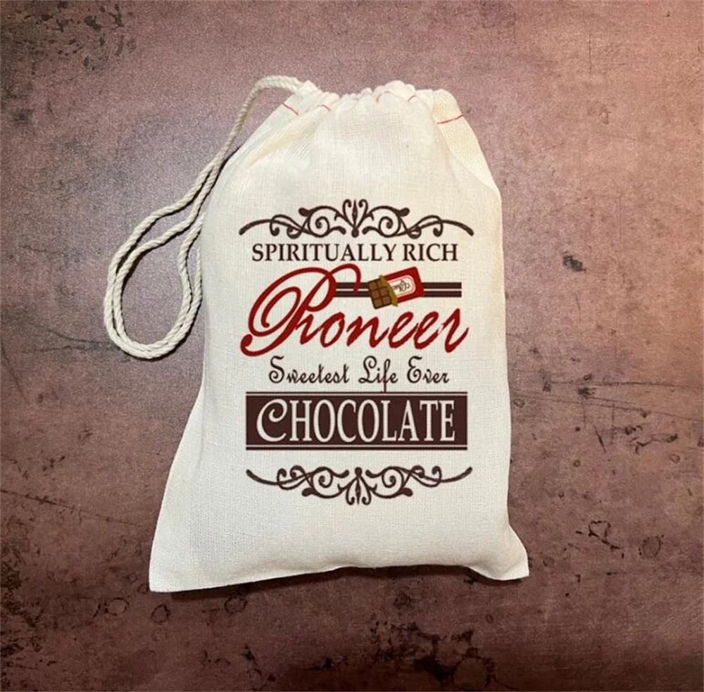 

10PCS Custom Chocolate Gift Bags - For JW Pioneers - Elders - Brothers - Sisters - Baptisms - Publishers