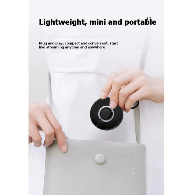Фото Комплект мини-звуковой карты для прямой трансляции lillili с пультом ДУ, Bluetooth-аккомпанементом и микрофоном - D622 №2