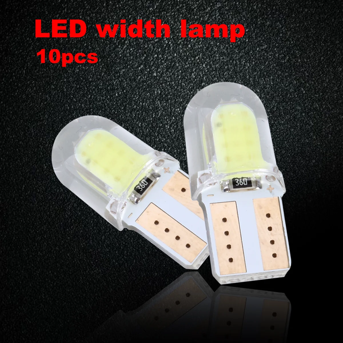 

10pcs Parking 5W Silicone Crystal LED Bulb Side Corner for Car