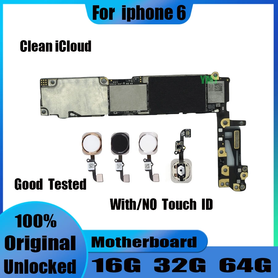 

Бесплатная доставка Чистая материнская плата icloud для iPhone 6 4,7 ”материнская плата оригинальная разблокированная для iPhone 6 логическая плата Бесплатный ICloud пластина