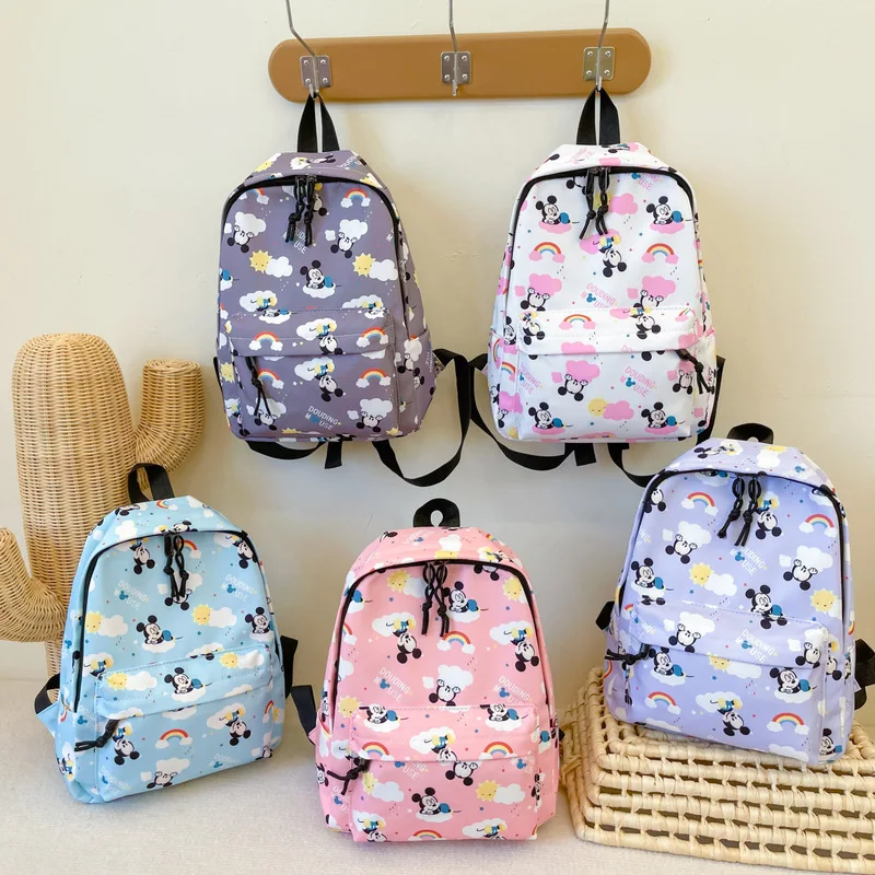 

Disney Mickey's New Children's Backpack Cartoon Fashion Children's School Bag Lightweight Large-capacity Boys And Girls Backpack