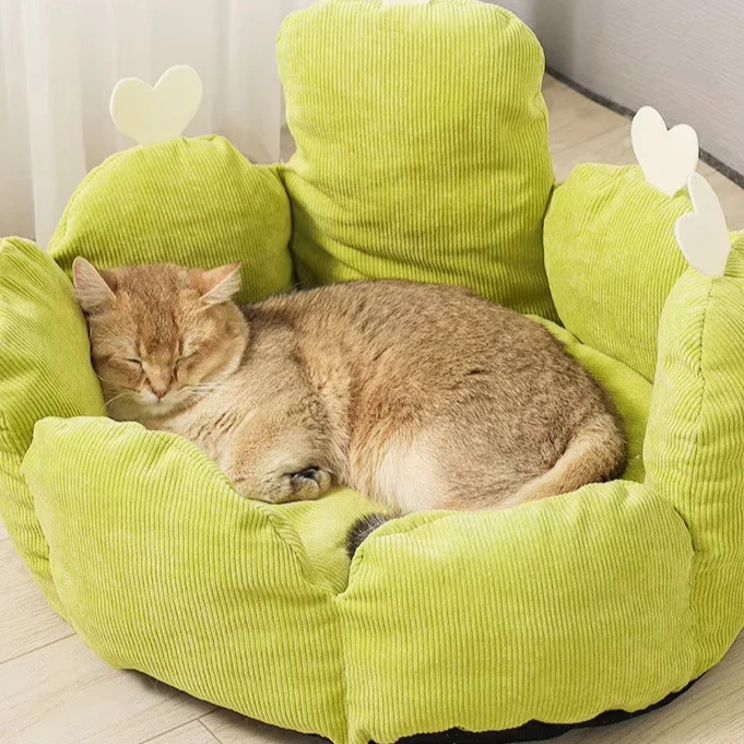 Универсальная Всесезонная Лежанка для кошек mofespop полузакрытый домик съемное и