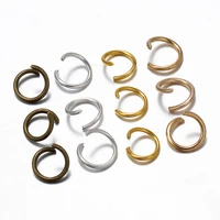200pcslot 45678910mm copper open single loops diy jewelry findings jump rings split ring for jewelry making supplies