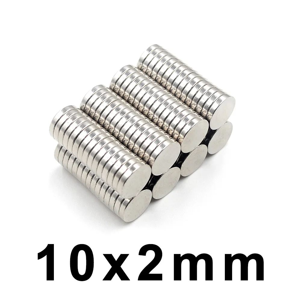 

10/50/100/Pcs 10x2mm Neodymium Magnet NdFeB Round Super Powerful Strong Permanent Magnetic imanes Disc Fridge Magnet 10*2