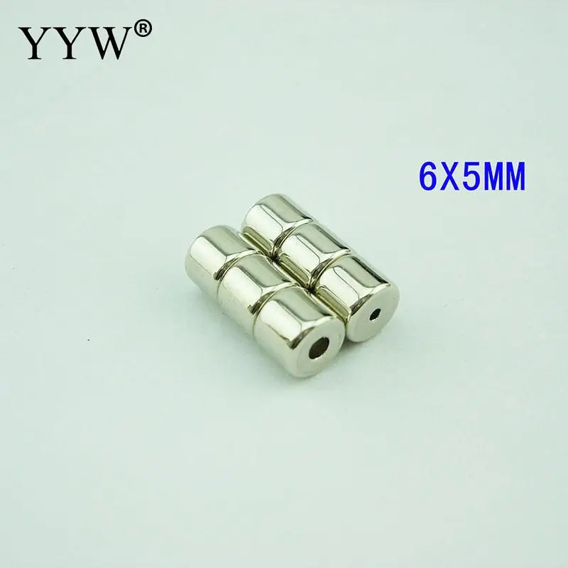 10 пар сильные магнитные замочки из нержавеющей стали Магнитный гематит застежка магнит никелированный для изготовления DIY браслет аксессуары